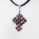 Small Cross - Theophanie-Purple Suedine - 2